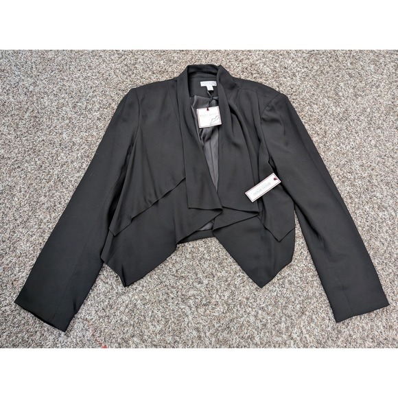 Bisou Bisou Jackets & Blazers - Bisou Bisou Jacket Blazer Size Large Black Womens Dressy Business NWT